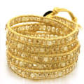 Neue böhmische Schmucksache-Gold-böhmische Armbandverpackung der neuen Ankunft um Perlenkristallarmband